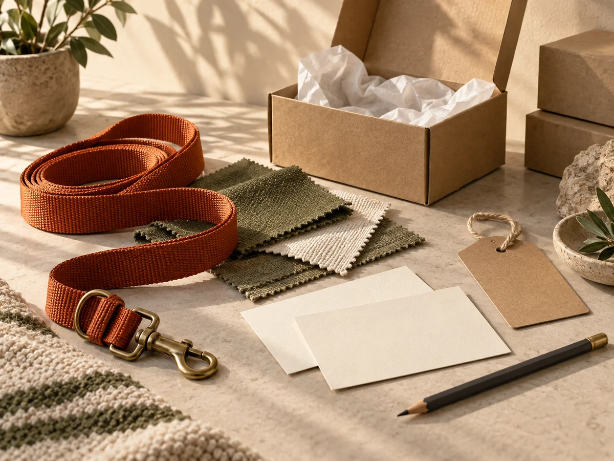 Illustrative material and packaging brief kit