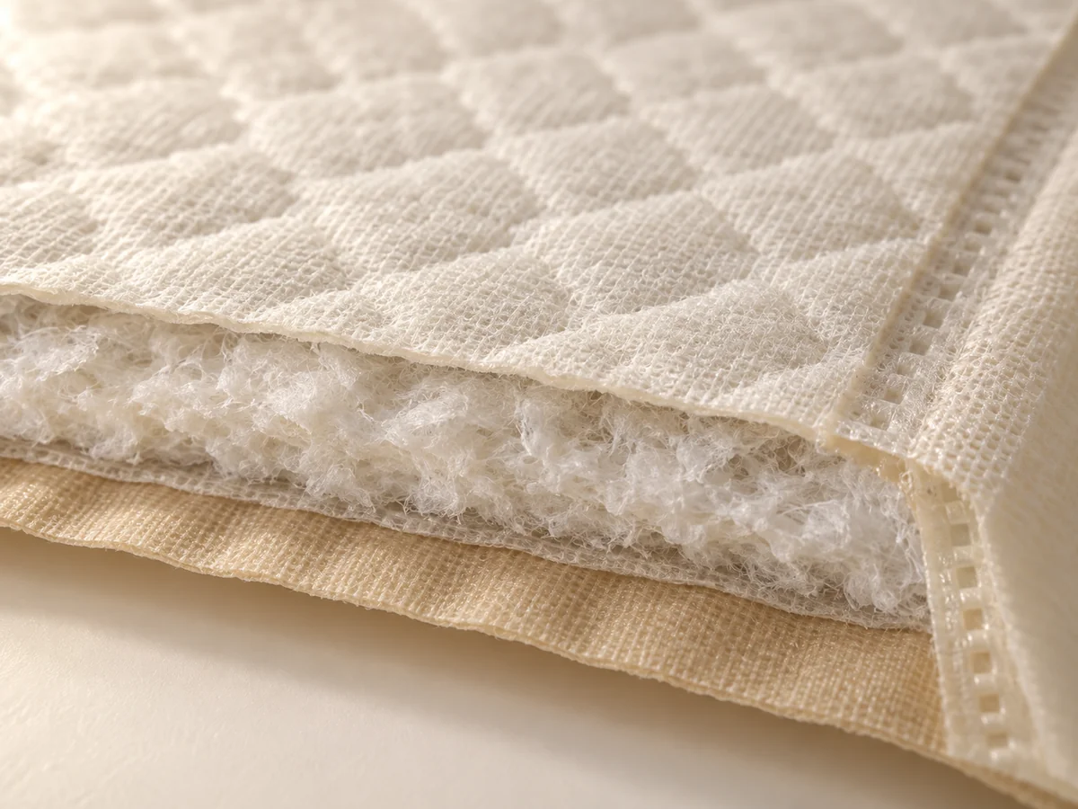 Training pads illustrative construction close-up