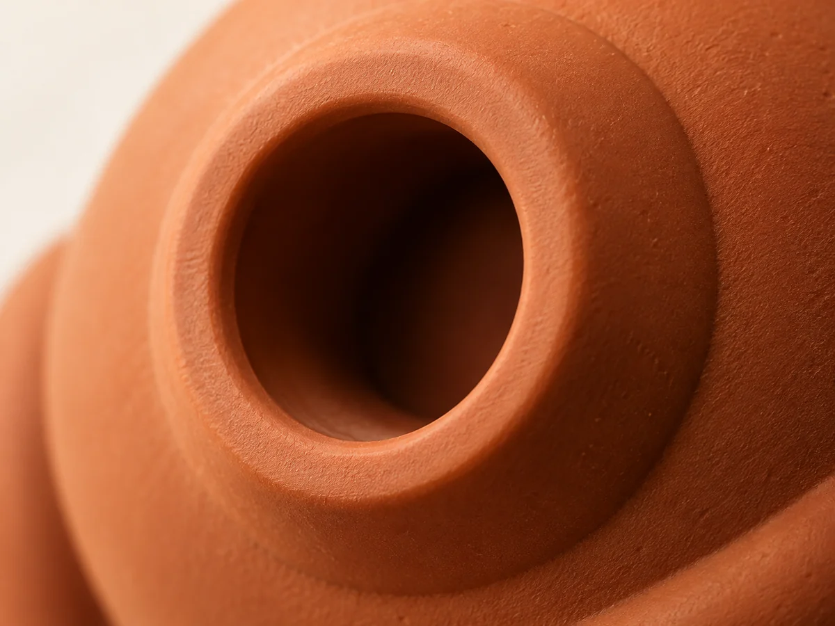 Treat dispensing toy illustrative construction close-up