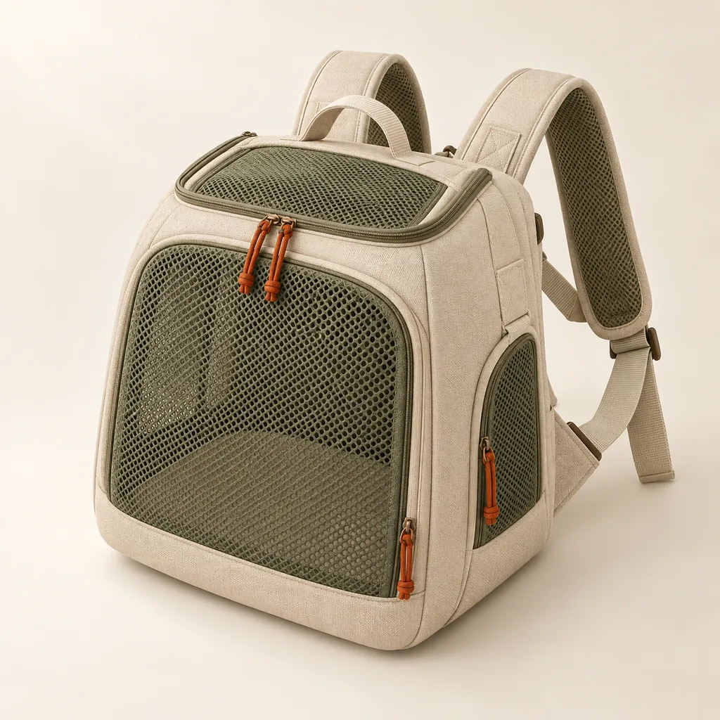 Pet backpack carrier, illustrative product development concept