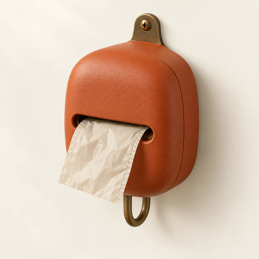 Waste bag dispenser, illustrative product development concept