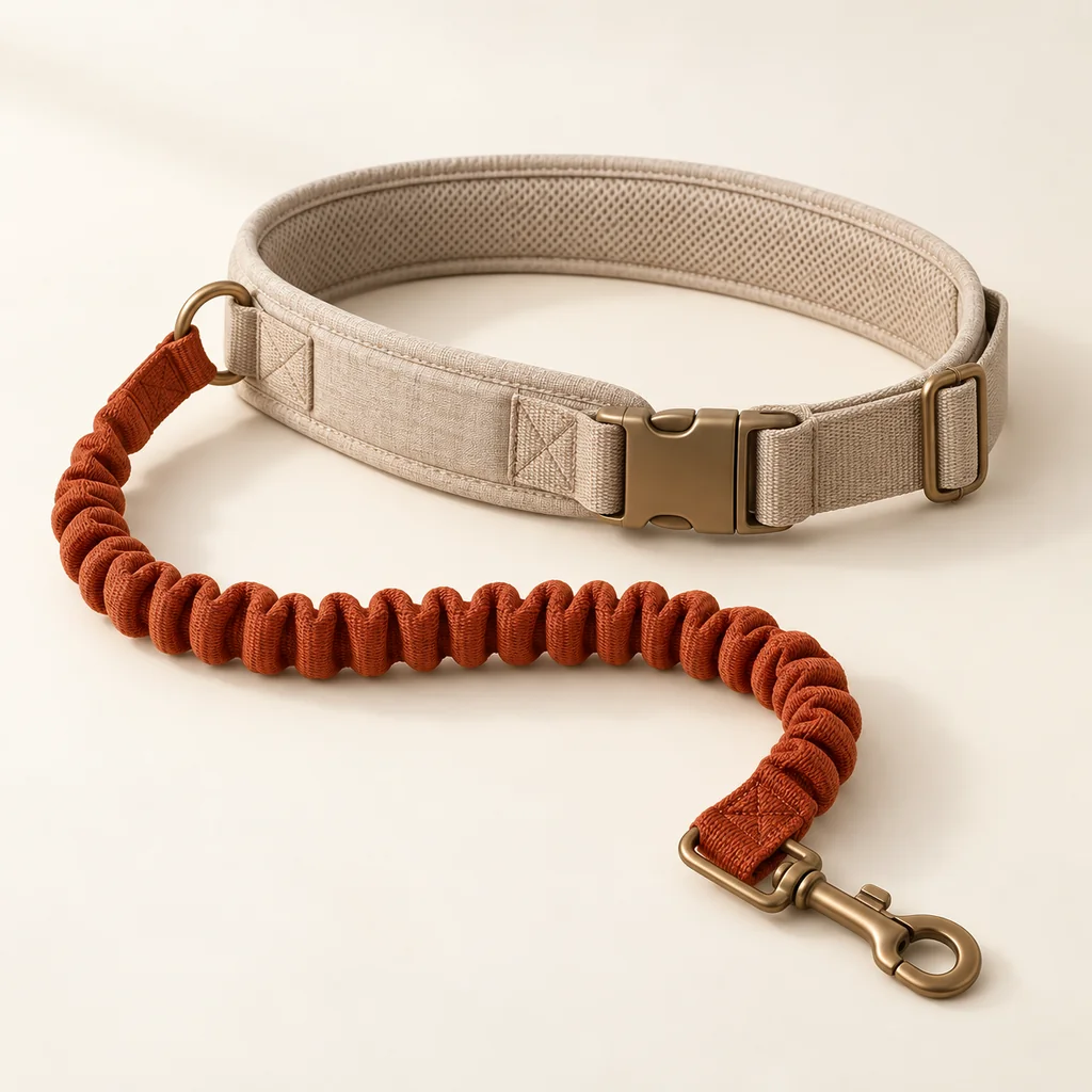 Hands-free waist leash, illustrative product development concept