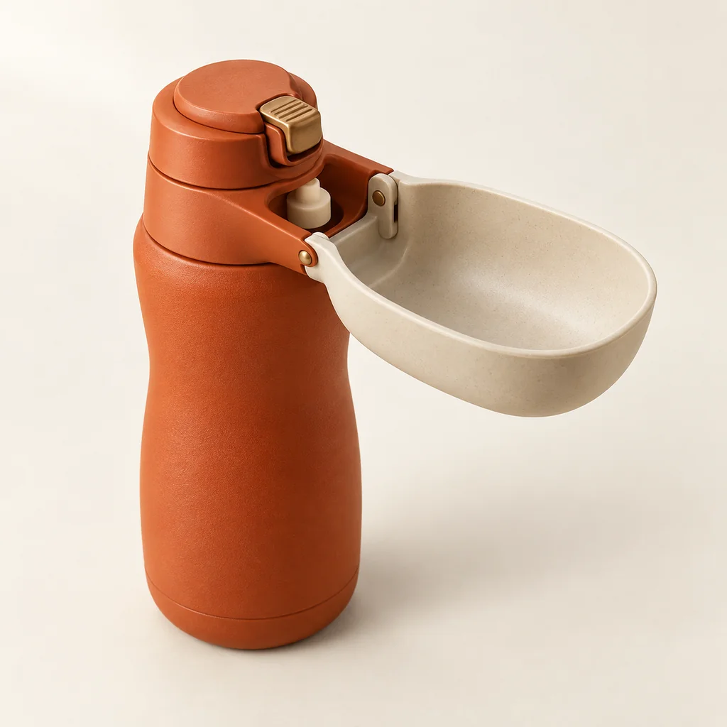 Portable water bottle, illustrative product development concept