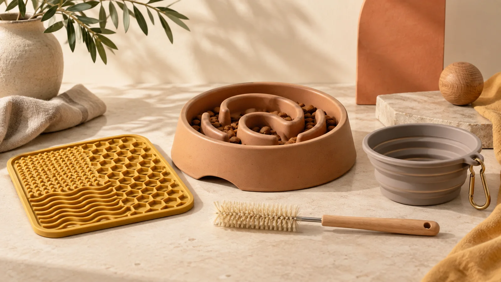 Slow feeder and lick mat collection: a four-format OEM ranking — pet product sourcing guide